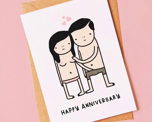 Funny Anniversary Card For Him Or Her, Boyfriend, Girlfriend, Wife Or Husband