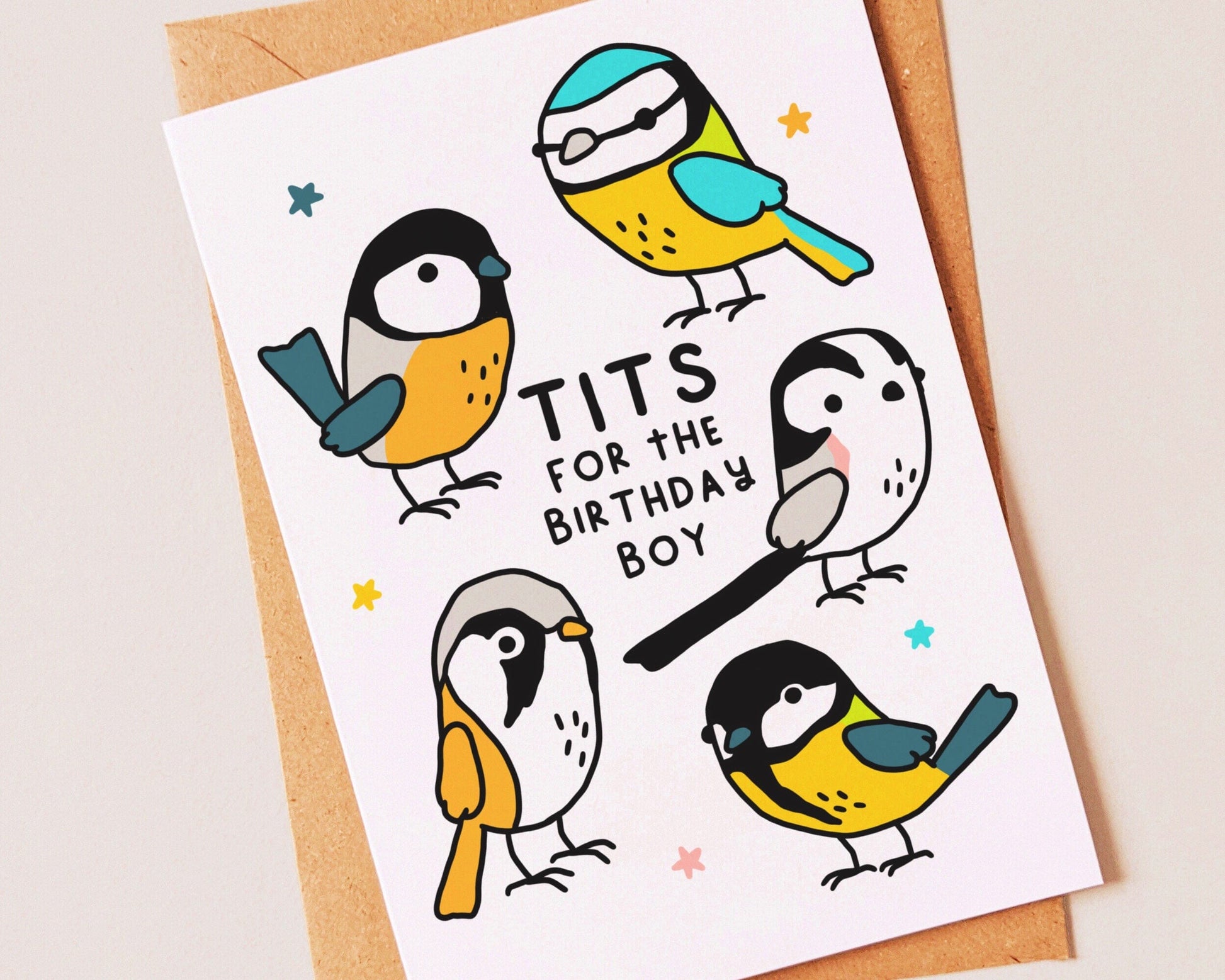 Funny Bird Birthday Card For Him | Greeting Cards For A Friend, Brother, Husband or Dad